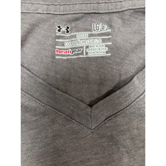 Underarmor Logo Gray T-Shirt Thin - Size L - Picture 2 of 3